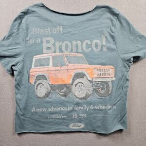 Ford Bronco Shirt Crop Top Cuttoff Mens Small Goodfellow